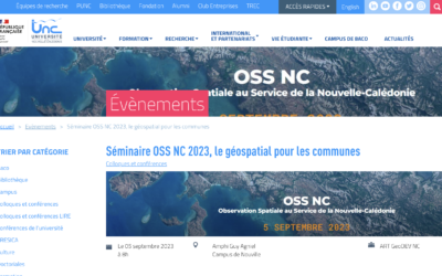 Séminaire OSS NC 2023, le géospatial pour les communes