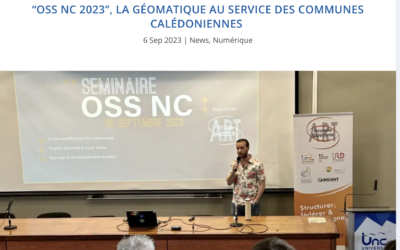 OSS NC 2023, la géomatique au service des communes calédoniennes